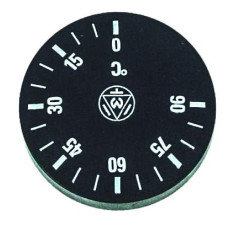 bouton de thermostat T max 90°C 0-90°C ø 42mm axe ø 6x4,6mm partie plate en haut noir Campeona CF-Cenedese, Univer-Bar