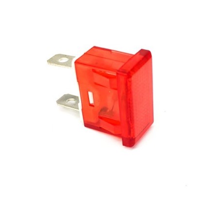 lámpara de señalización medida de montaje 24x11mm 230V amarillo empalme conector Faston 6,3mm TW
