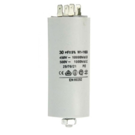 condensateur de service capacité 6 µF 450 V tolérance 5 % 50 Hz 365093 365012
