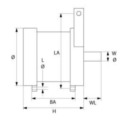 RGV Model 250 Cutting Motor Electromechanical Visconti Type H40-510