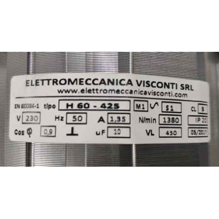 Motor Cortadora RGV Mod.250  Electtromeccanica Visconti Tipo H40-510