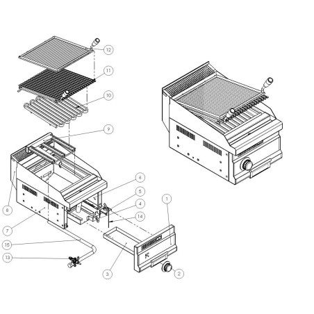 Piloto de encendido Cocina Parrilla Turhan
