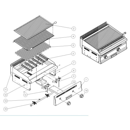 Piloto de encendido Cocina Parrilla Turhan