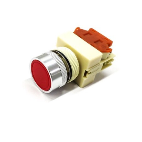 Pulsador de Paro 22mm Rojo Cerrado HLP-20  ONPOW Y090 Peladora