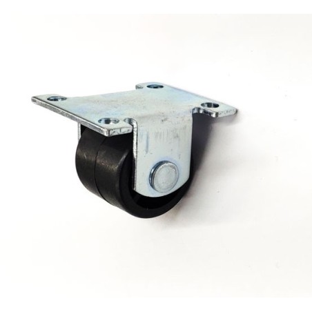 Roda giratória de fibra ø 30mm H43mm fixação placa 52X61mm