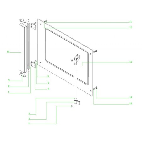 Resistencia MCM BA4  2430W 230V sujeción 2 orificios rosca 50051-1