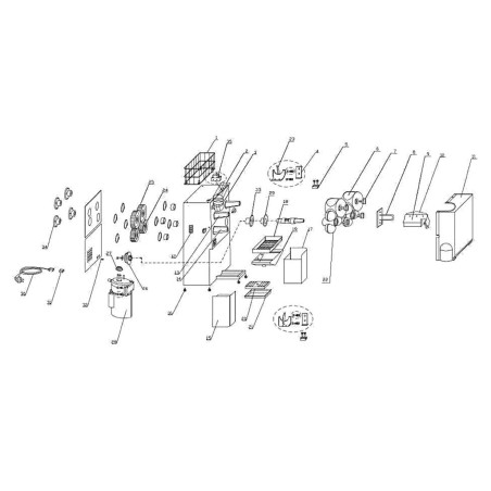 Pletina Acero Inoxidable Soporte de separadores MF-2000E- 2