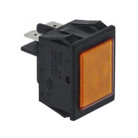 Lâmpada de sinalização medida 30x22mm amarelo