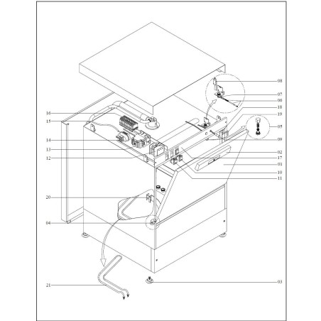 Arisco DW500 R01AD50 Dishwasher Washing Arm