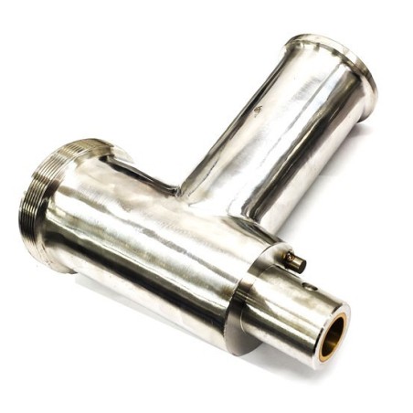 Boca Picadora TC-12 2018 Acero Inoxidable Rosca Paso 2  M83,5mm 7 nervaduras   Trasero Ø20mm Anillo Cobre