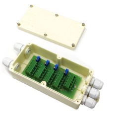 Caja Suma 4 Células Hermética ABS con prensaestopas 130x54x40mm