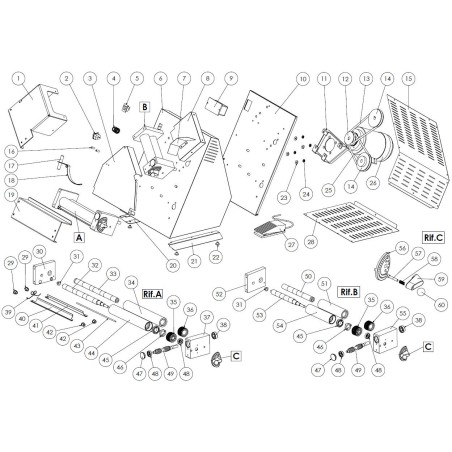 Engrenagem laminadora de Pizza 19 Dentes Ø25mm 693664