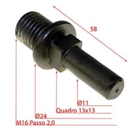 Clavija Perno de acero Sinfin Picadora 22 Casadio CASTRI0002