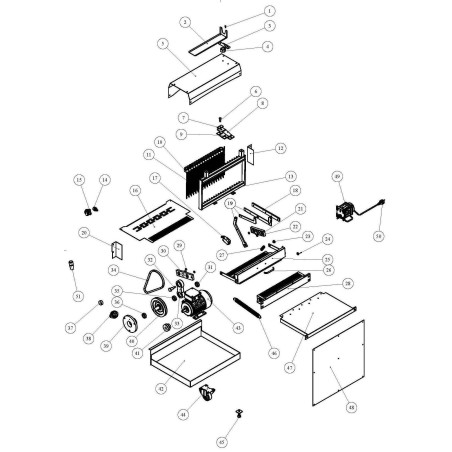 Correa trapezoidal A/13 L 700mm ancho de correa 13mm H 8mm Ozti 6263.00001.05 Cortadora Pan 0830.03216.01 Parte 34