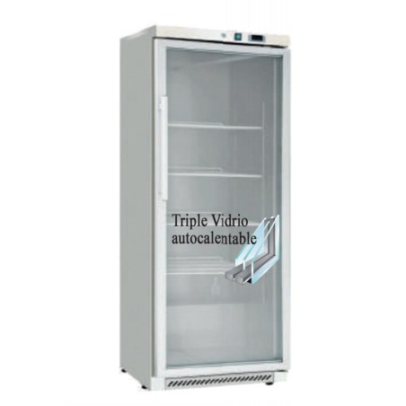 Vitrine congélateur BD400G en inox intérieur et extérieur
