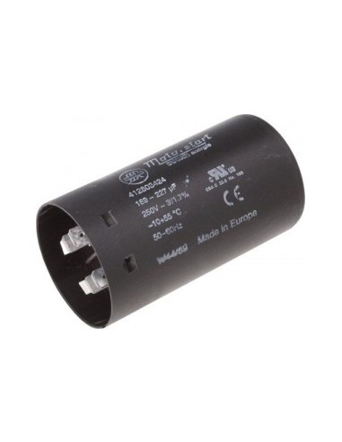 Condensador de arranque capacidad 189 -227µF 220V 50-60hz con soporte