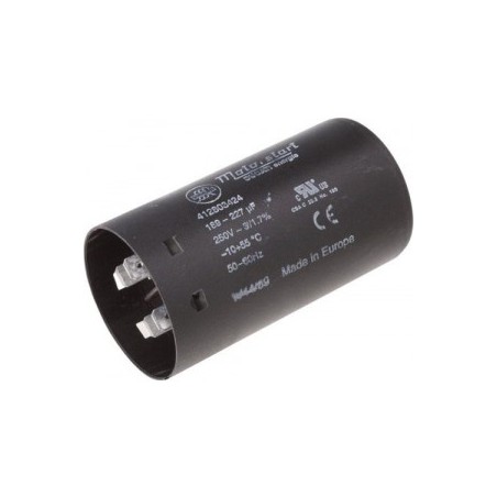 Condensador de arranque capacidad 189 -227µF 220V 50-60hz con soporte