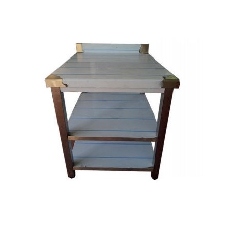 Table murale démontable 700x600mm 2 étagères