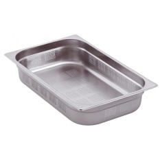 Bandeja gastronômica GN 1/1 Perfurada 530x325mm Fundo 65mm