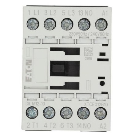 AC1 power contactor 20A 230VAC (AC3/400V) 12A/5.5kW DILM12-10 380998 Ozti 6230.00014.19
