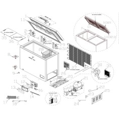 Eutron HS-384 Refrigerator Gasket Breakdown 1.1