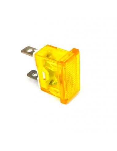 lámpara de señalización medida de montaje 24x11mm 230V amarillo empalme conector Faston 6,3mm TW
