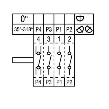 commutateur à leviers 2 positions de commutation 300002 6254.00005.04 300166