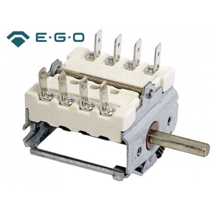 conmutador de levas 2 posiciones de conmutación 4NO secuencia de conmutación 0-1 16A eje ø 6x4,6mm 6254.00005.04