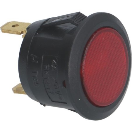 Lampe de signalisation Ozti Rouge Néon Ø23mm Ø21m 100K 220V 4A 6251.00004.31
