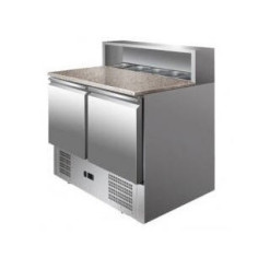 Mesa refrigerada con encimera de mármol PS900 2 Puertas