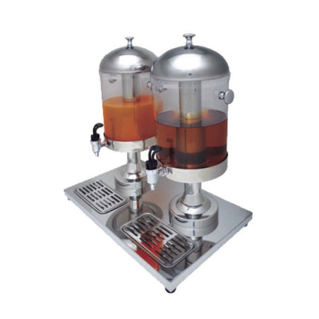 Dispensador de zumos doble capacidad 8+8 litros