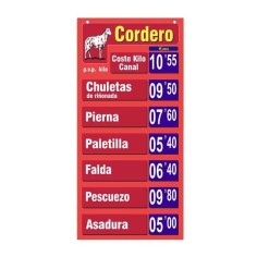 Cartaz de preço CORDERO