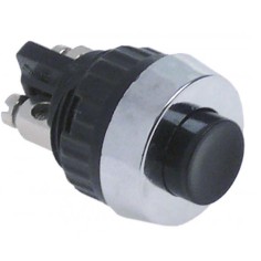 pulsador medida de montaje ø15,2mm redondo negro 1NO 250V 0,7A empalme atornillado  346154 RBAELE0471 OBEL EB076M