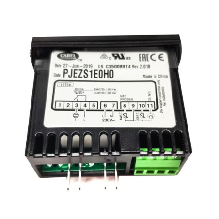Carel Digital Thermostat PJEZS1E0H0 230VAC 30A 1NTC Faston Connector