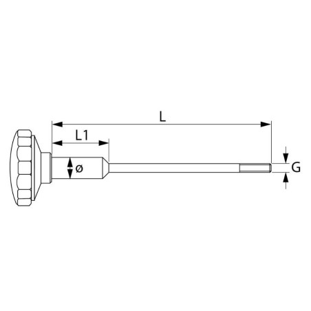 Defensive Cutter Handle with Micro M6 6x170mm 220-250-275-300 697713