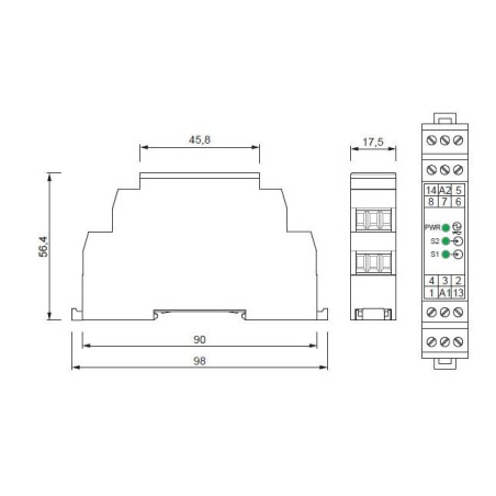 Módulo de control Seguridad NC11 24VAC STEM  Medoc 66320