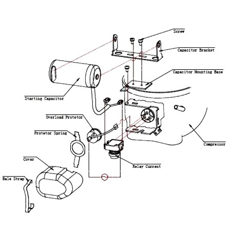 Compresor Refrigerante R134a GH14TB GP14TB 3/8HP 220-240V 50Hz 1PH Cubigel 605011