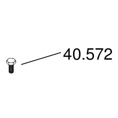 Hexagonal screw M6x15 Left thread Chopper Braher 40572