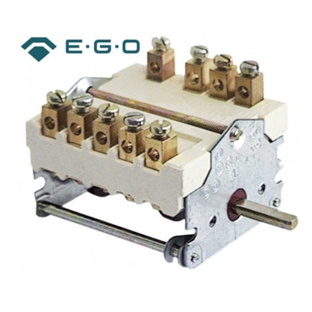 chave de alavanca 7 posições de comutação 1NO/2CO sequência de comutação 0-1-2-3-4-5-6 32A 300106 6254.00005.00