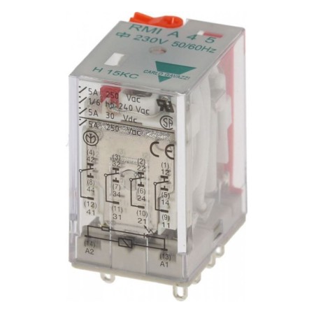 Relé RMI A 4-5 230V 50-60Hz  6231.00021.09 Öztiryakiler Ozti Carlo Gavazzi 14 pins  LF7351001