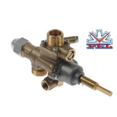 Gas tap PEL type 22S/V gas inlet M20x1.5 (tube ø 12mm)