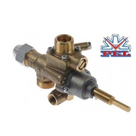Grifo de gas PEL tipo 22S/V entrada gas M20x1,5 (tubo ø 12mm)